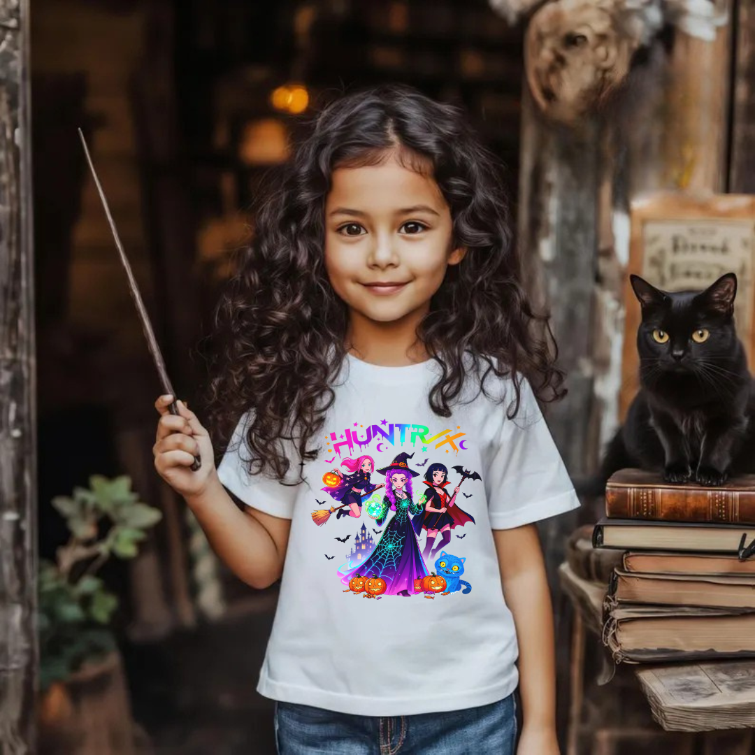 Kids “Huntress Squad” Tee 🕸️🖤