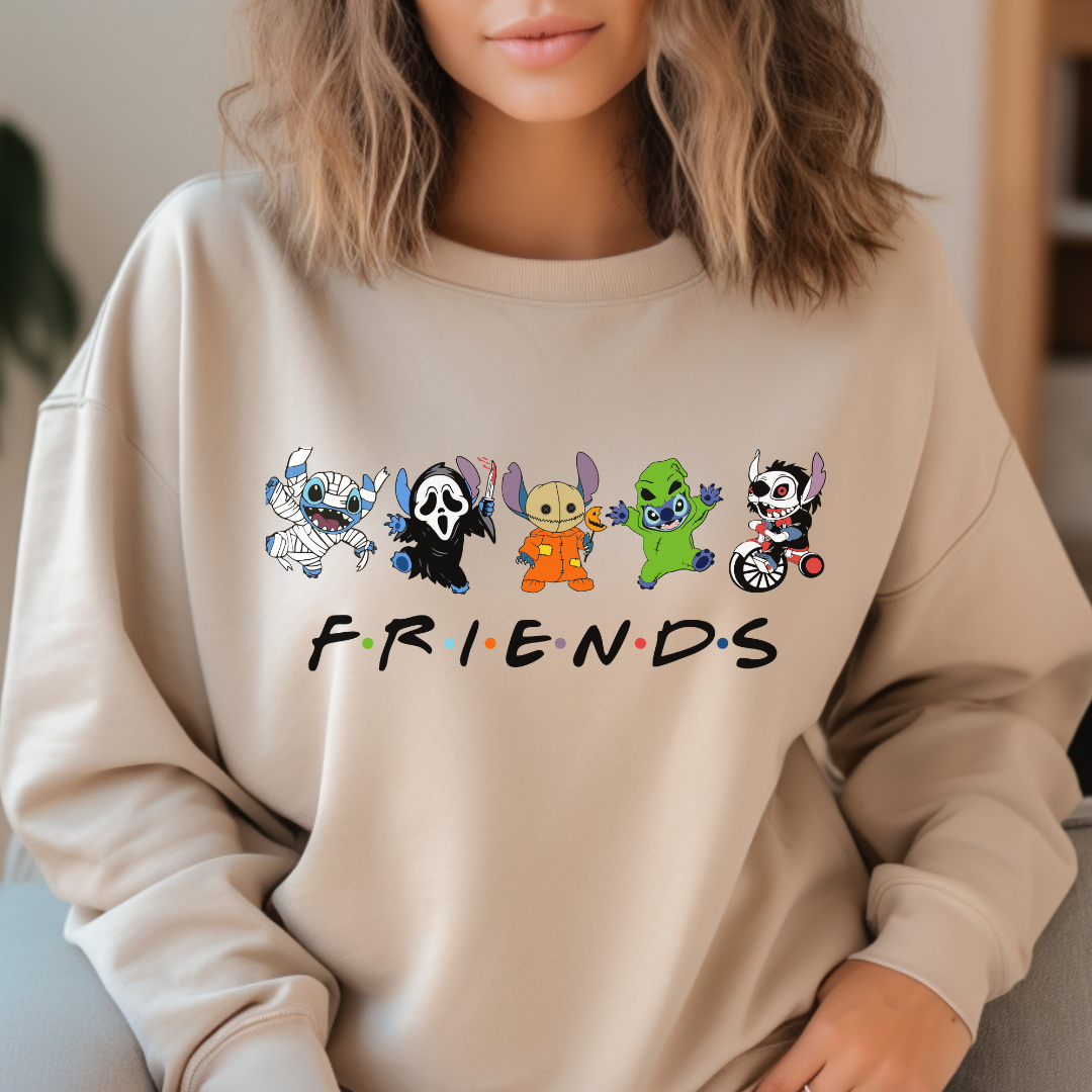 Blue Alien Halloween Sweatshirt