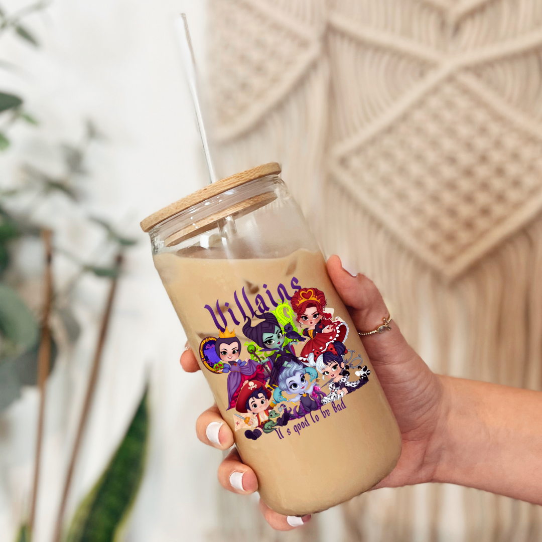 Villains Glass Coffee Cup
