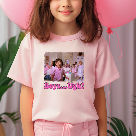 Boys...UGH Pink Kids Tee