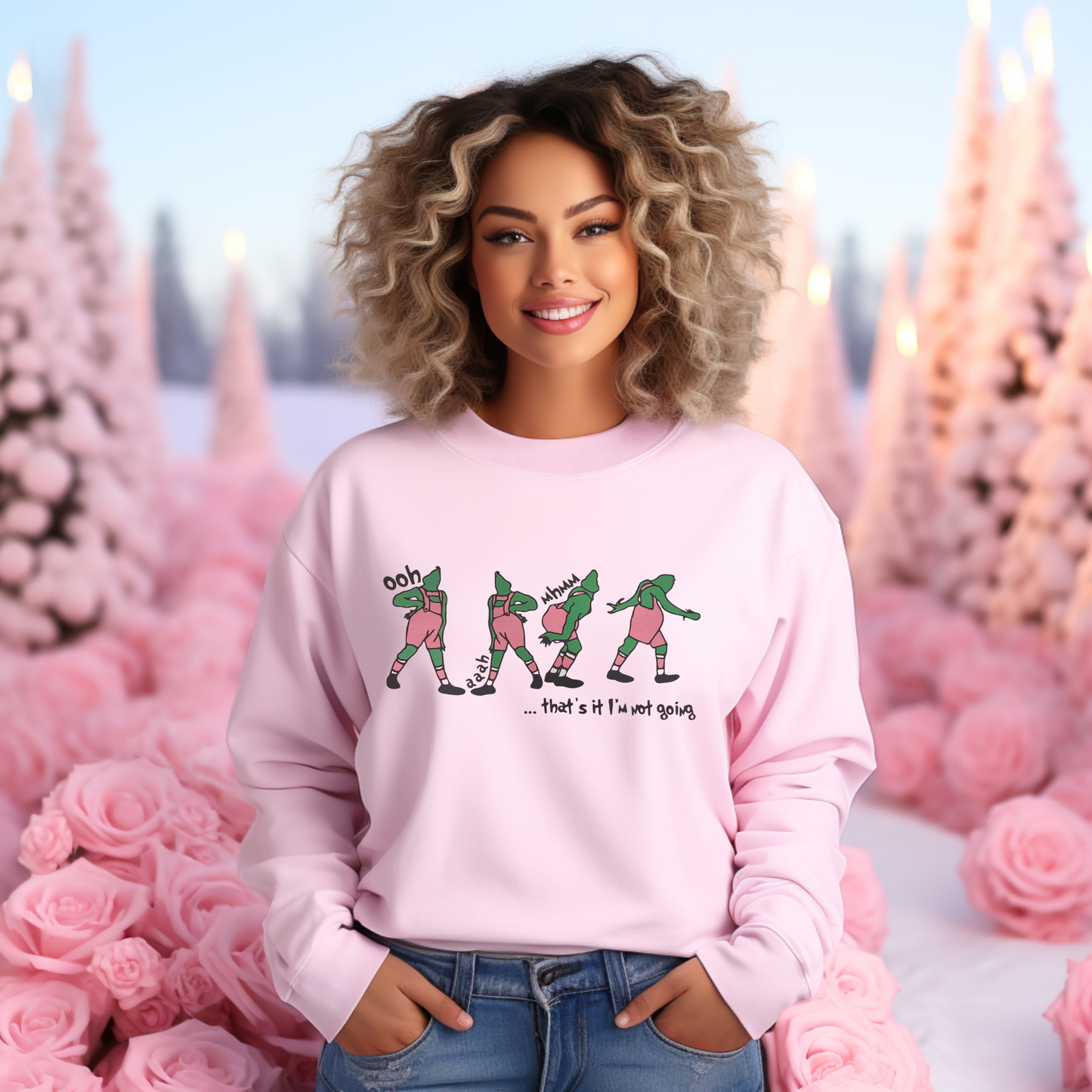 Pink Grinch Sweatshirt