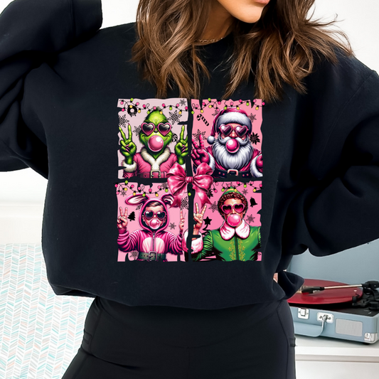 Christmas Favorites Bubblegum Sweatshirt