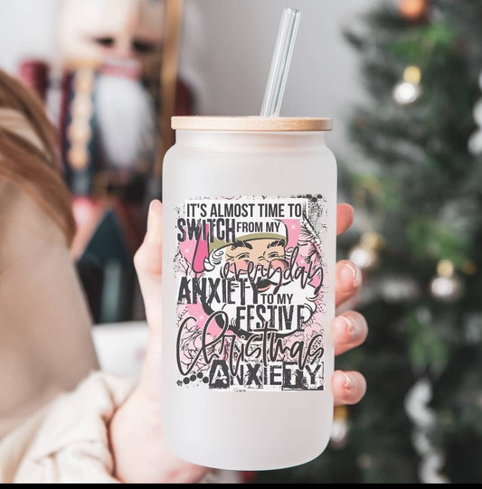 Christmas Anxiety Frosted Can