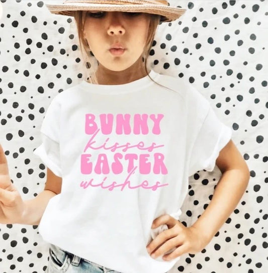 Bunny Kisses Easter Wishes Kids