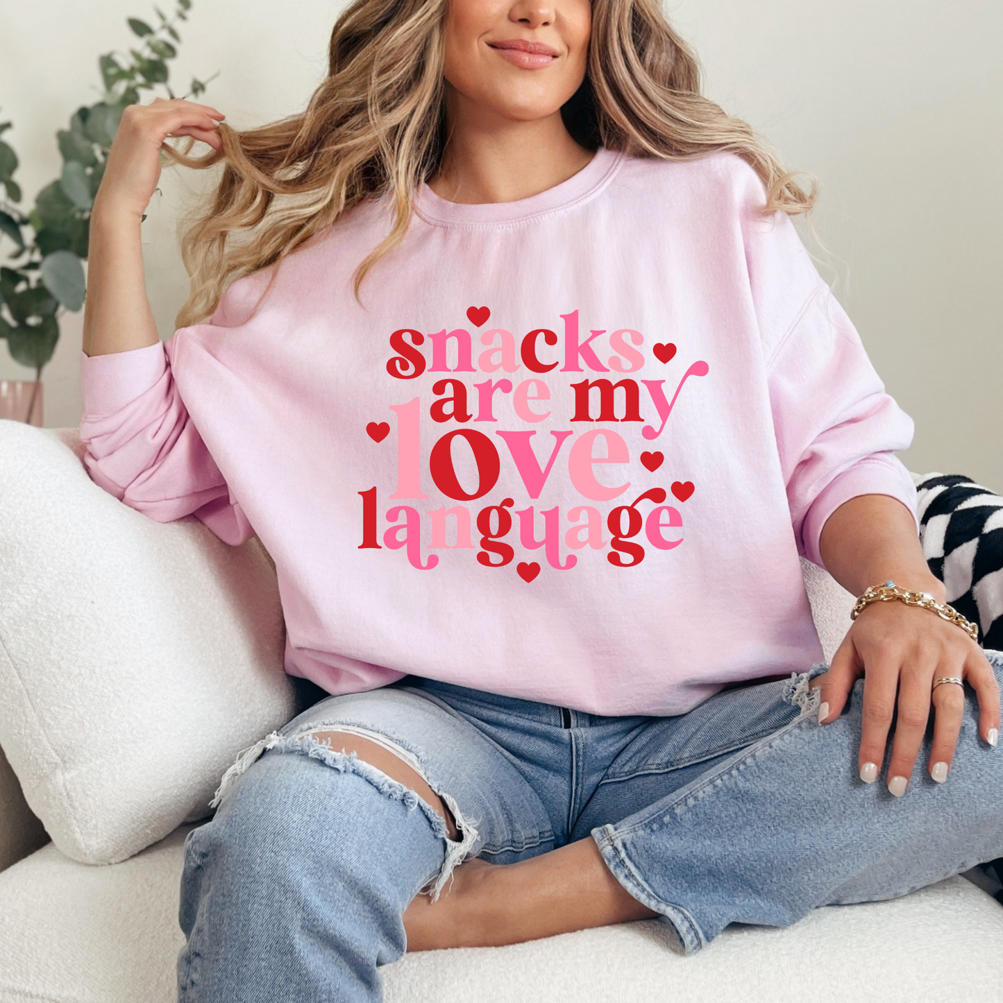 Snacks Are My Love Language Sweatshirt