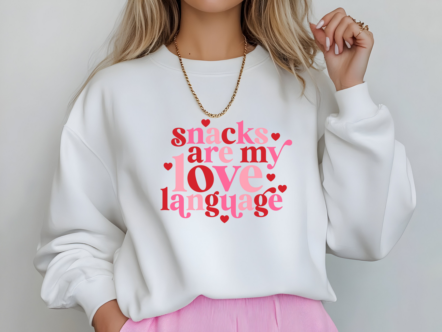 Snacks Are My Love Language Sweatshirt