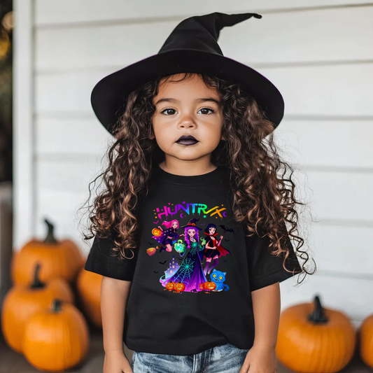 Kids “Huntress Squad” Tee 🕸️🖤