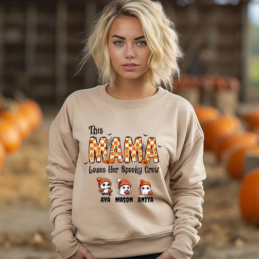 Personalized Halloween Mama Sweatshirt