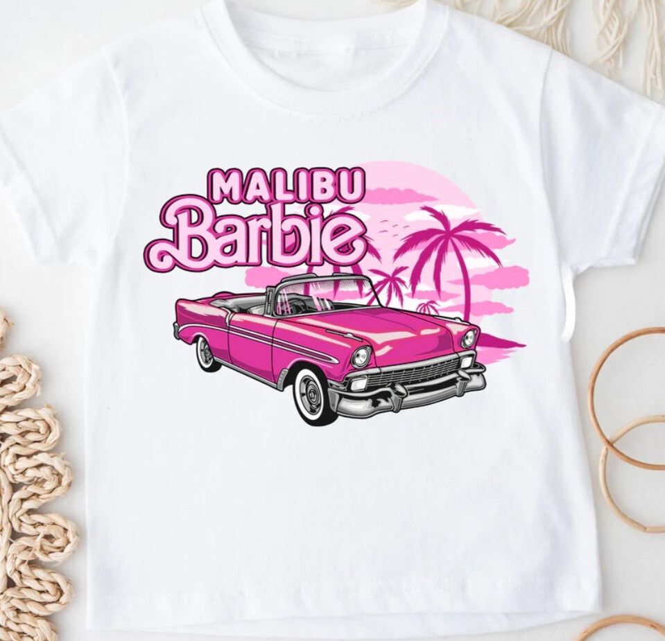 Kids Malibu Barb Tee🩷🌴