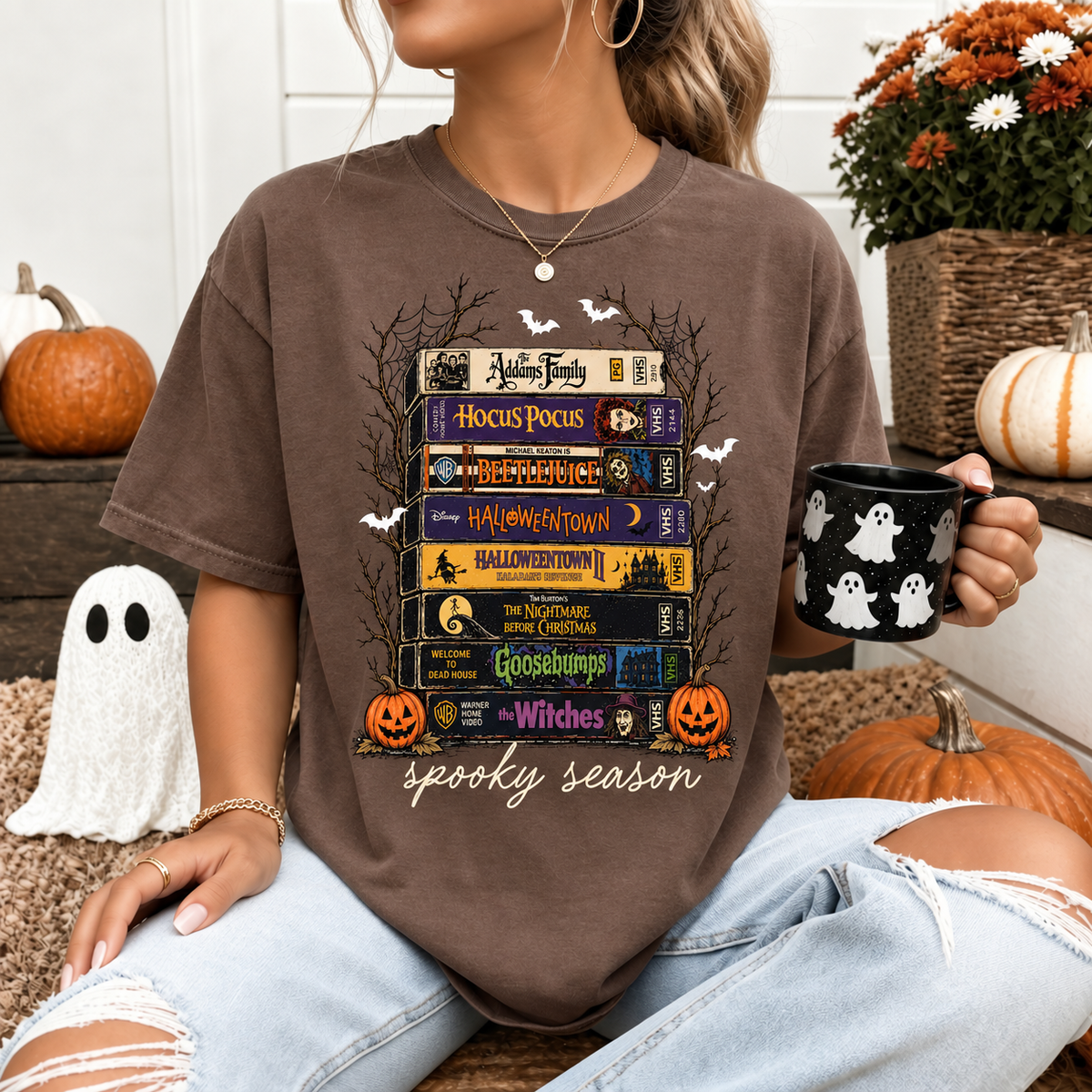Spooky Season VHS Tee | Comfort Colors® Halloween Shirt