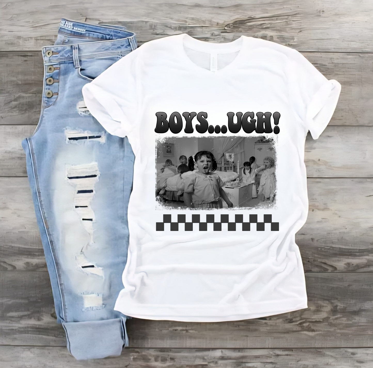 Boys ughh B&W T-shirt