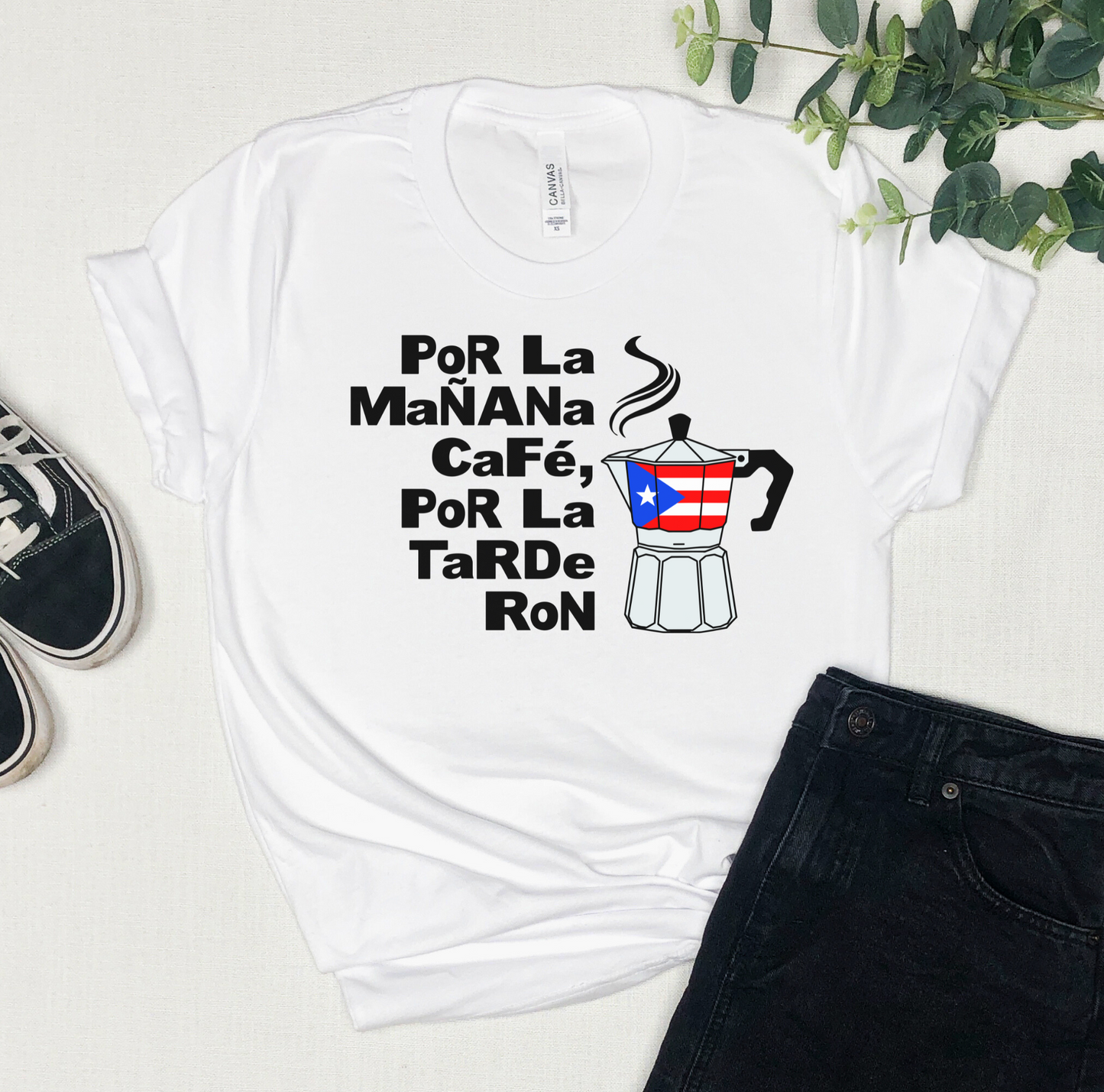 Por la Mañana Cafe T-shirt