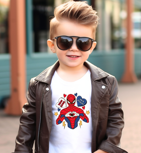 Boys Spidey Heart T-shirt