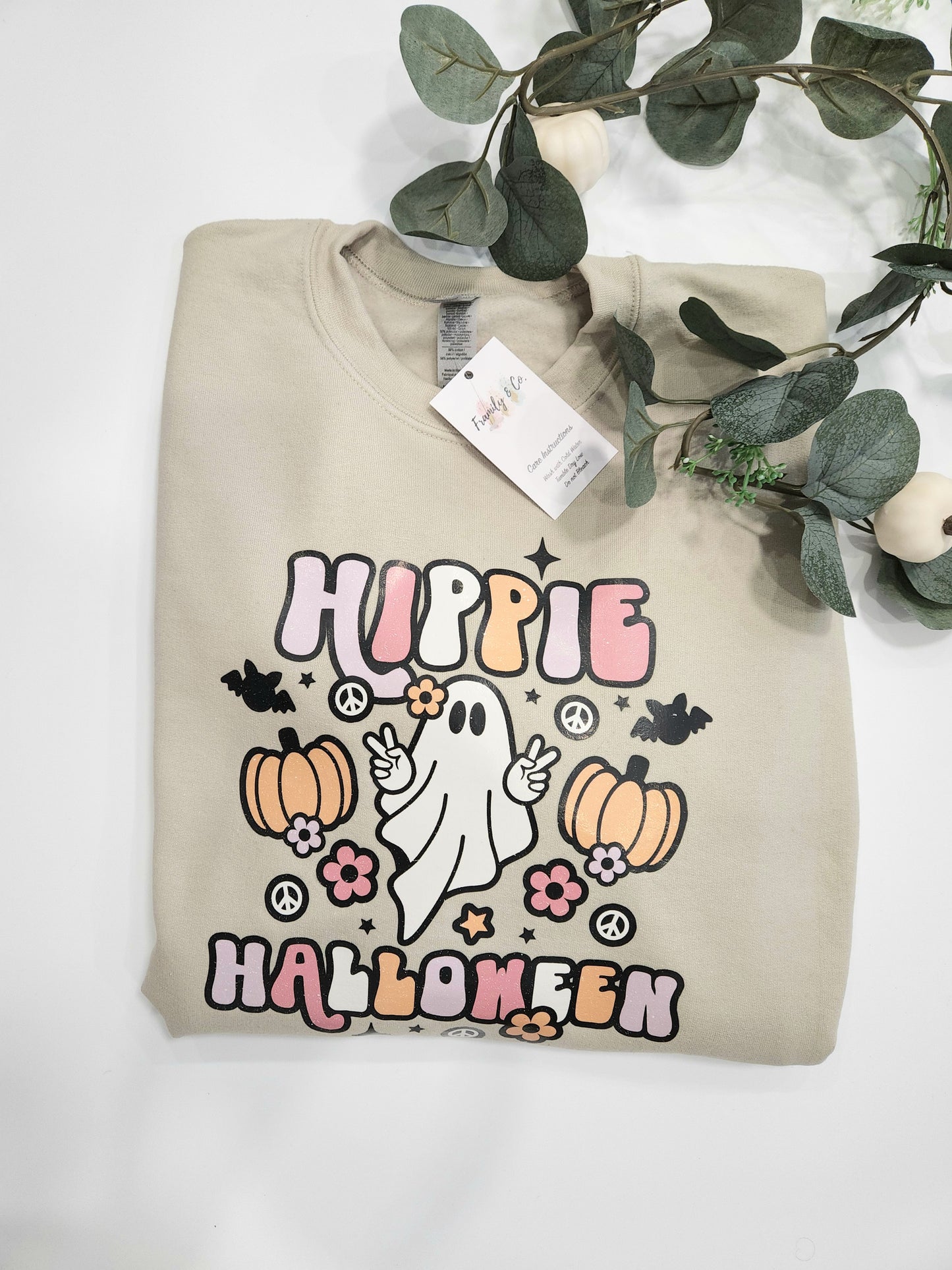 Hippie halloween Sweatshirt✌️👻✌️