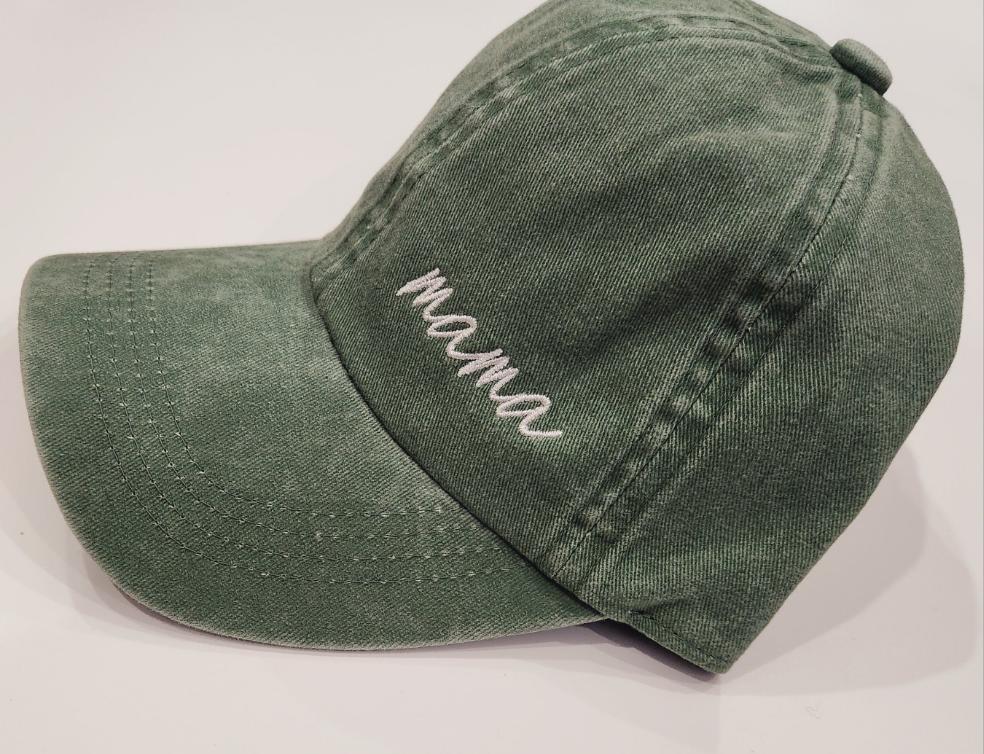 Mama Lettering Embroidered Baseball Cap